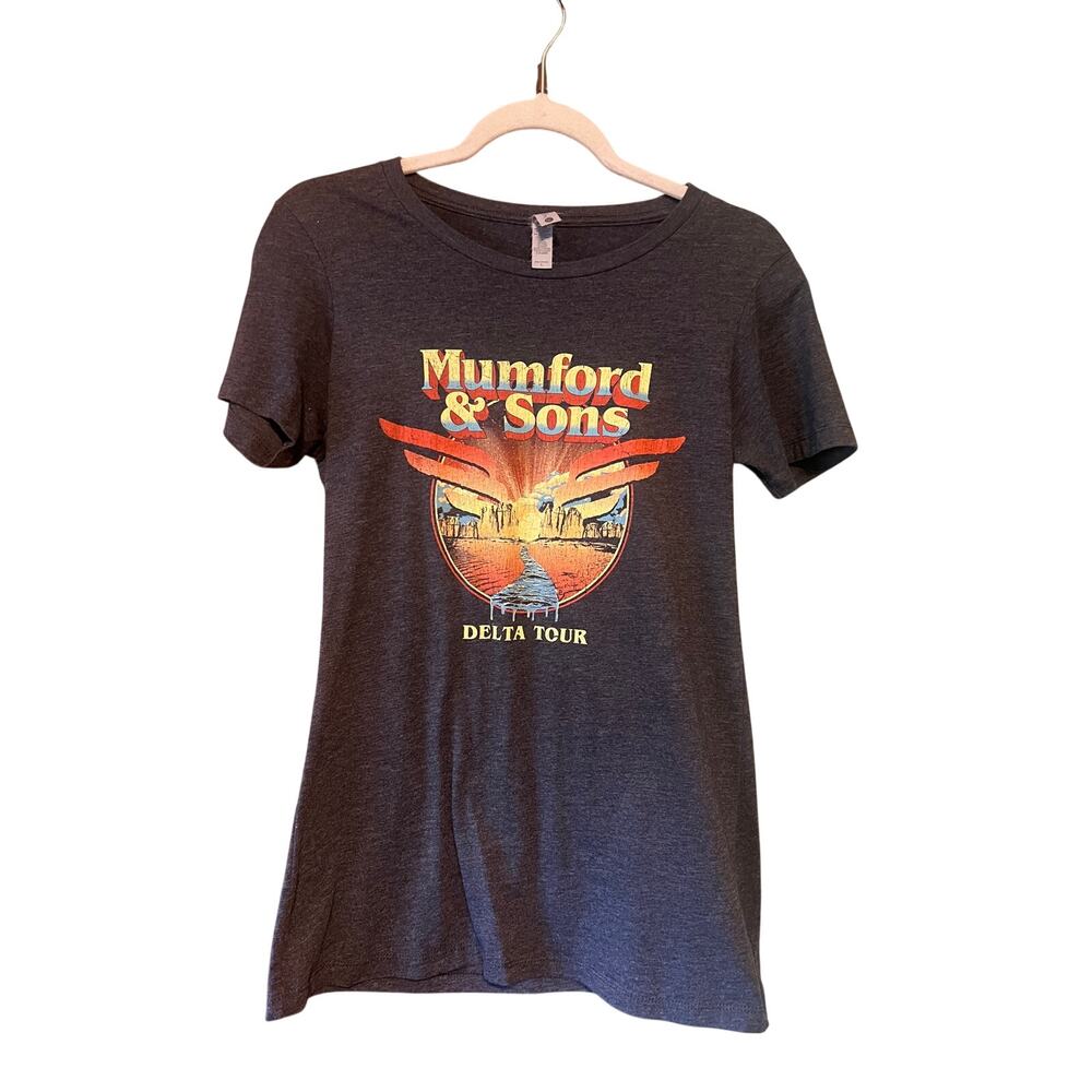 Mumford & Sons Delta Tour Women's Crew Neck T-shirt Size Large
